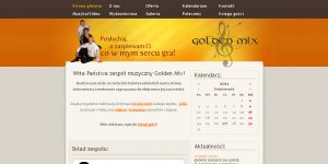 Strona internetowa zespołu muzycznego Goldenmix